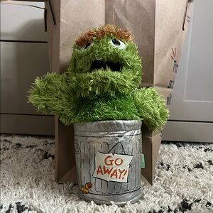 Sesame Street Green Oscar the Grouch Stuffed Toy